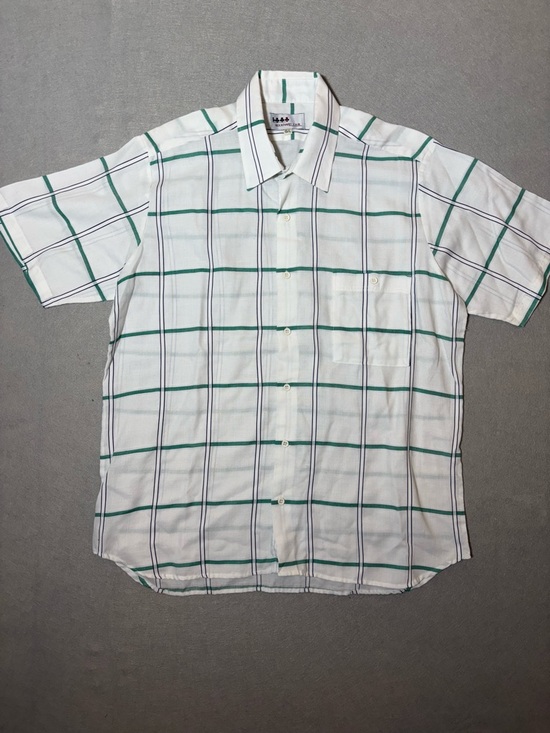 Boulevard Other - Short Sleeve Button-Down Shirt with Green Large